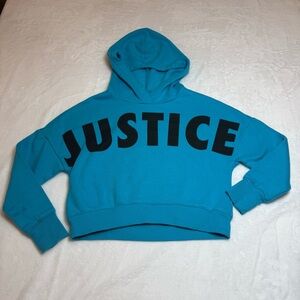 Justice Teal Fleece Hoodie